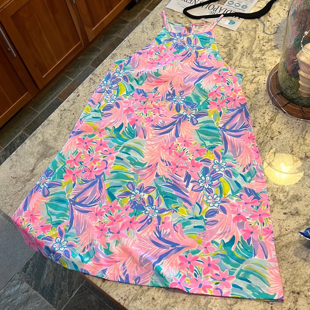 NWT Lilly Pulitzer Margot Dress “It was all a dream” pattern Women’s medium.